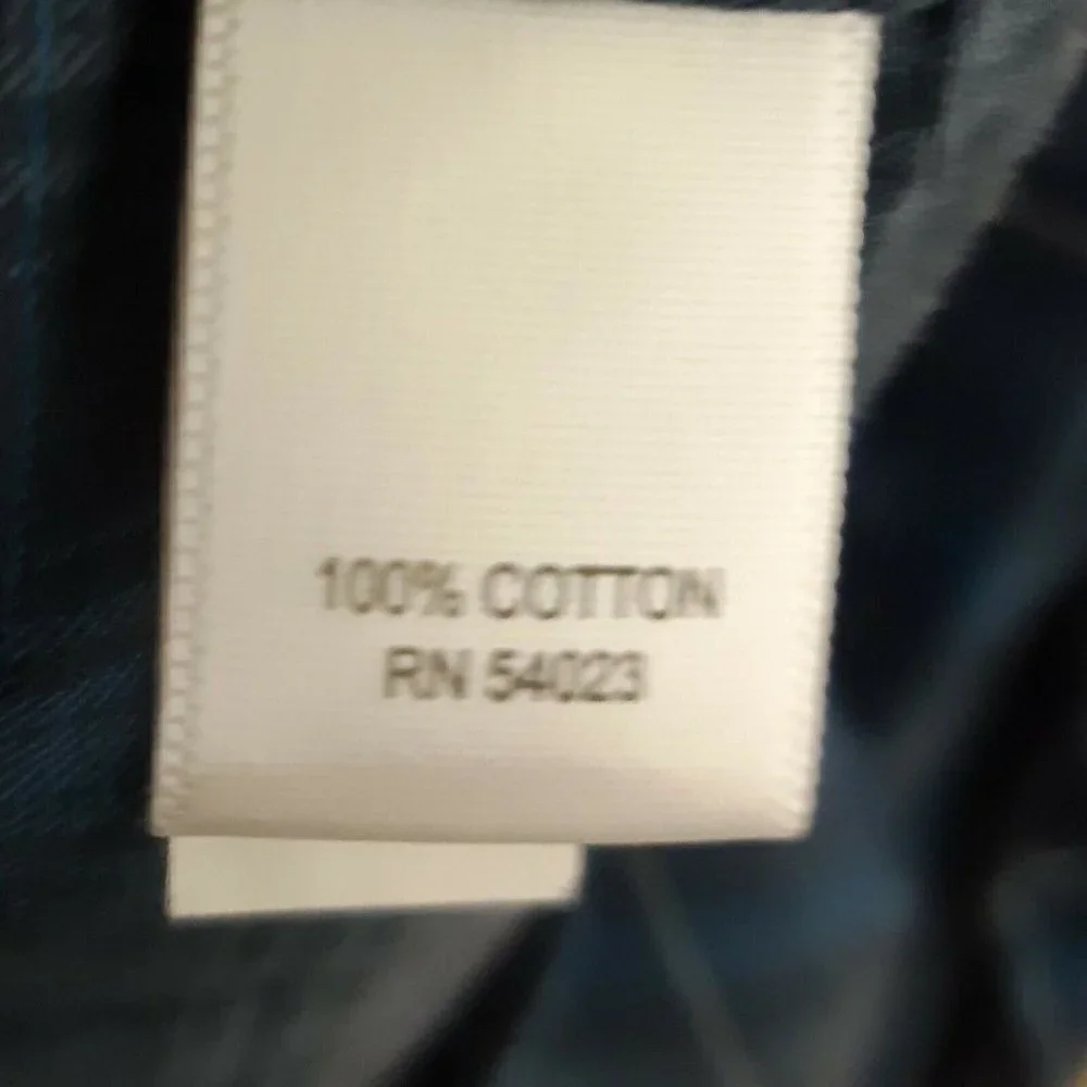 Banana Republic Mens Blue Plaid Button Down Shirt Large